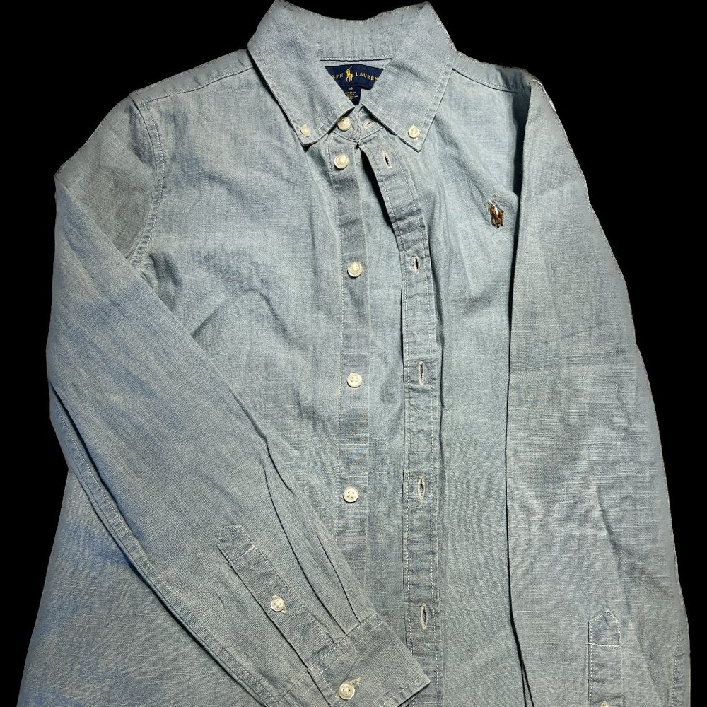 Ralph Lauren Boys' Button-Down Shirt Size: 12